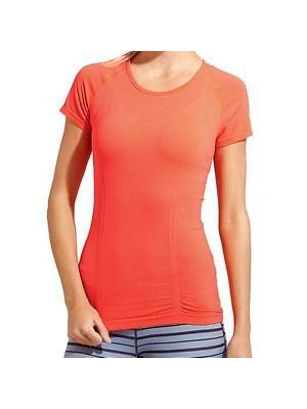 Athleta Fastest Track Tee Neon Orange